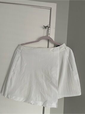 Nike White Pleated A-Line Tennis Skirt
